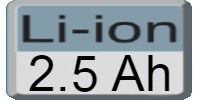 Akumulators 2.5Ah Li-Ion